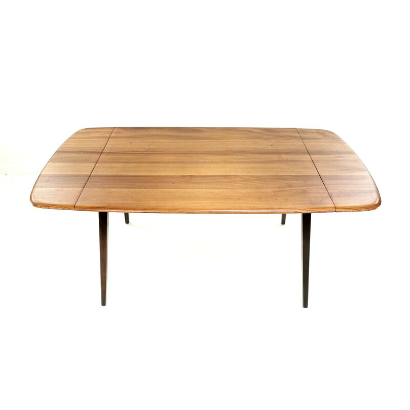 Mid Century Ercol Beech & Elm Drop Leaf Dining Table
