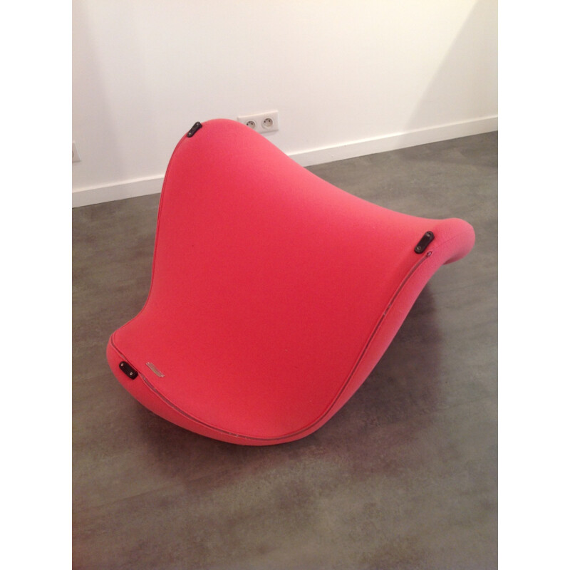Pink "Tongue" low chair, Pierre Paulin - 1960s
