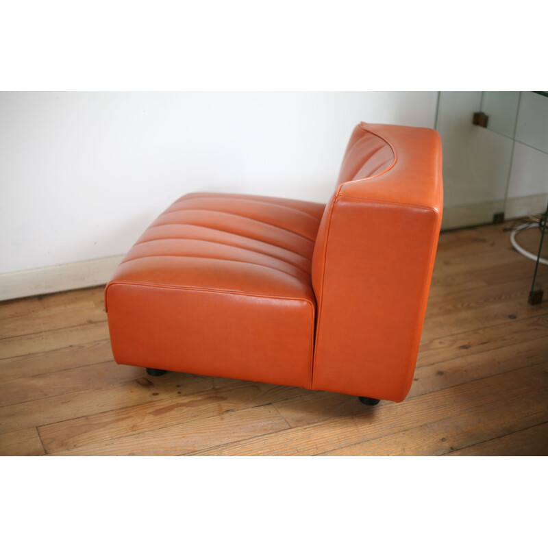 Fauteuil vintage de Tito Agnoli, par Arflex , diffusion Mobilier International 1970