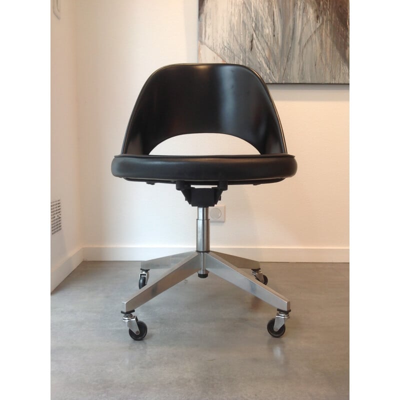 Office chair "Conference" leather, Eero Saarinen - 1960s