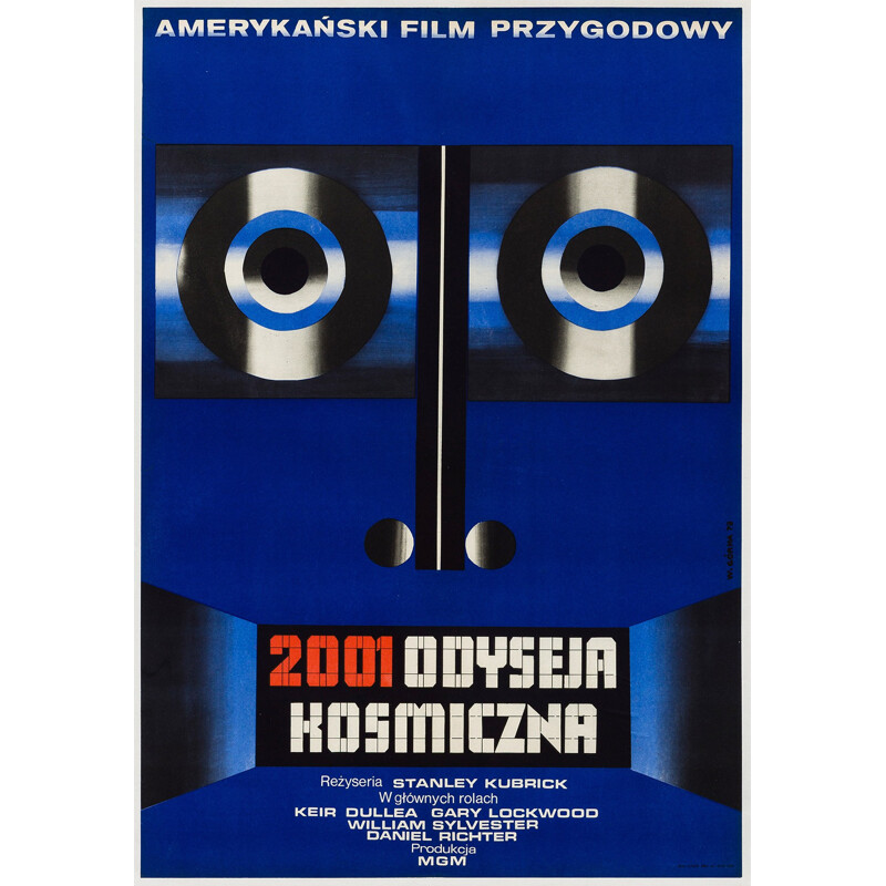 Polish "2001: A Space Odyssey" film poster, Wiktor GORKA - 1973