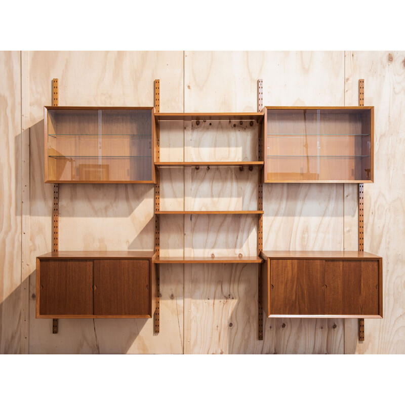 Vintage Cado wall system in teak by Poul Cadovius 1960s 
