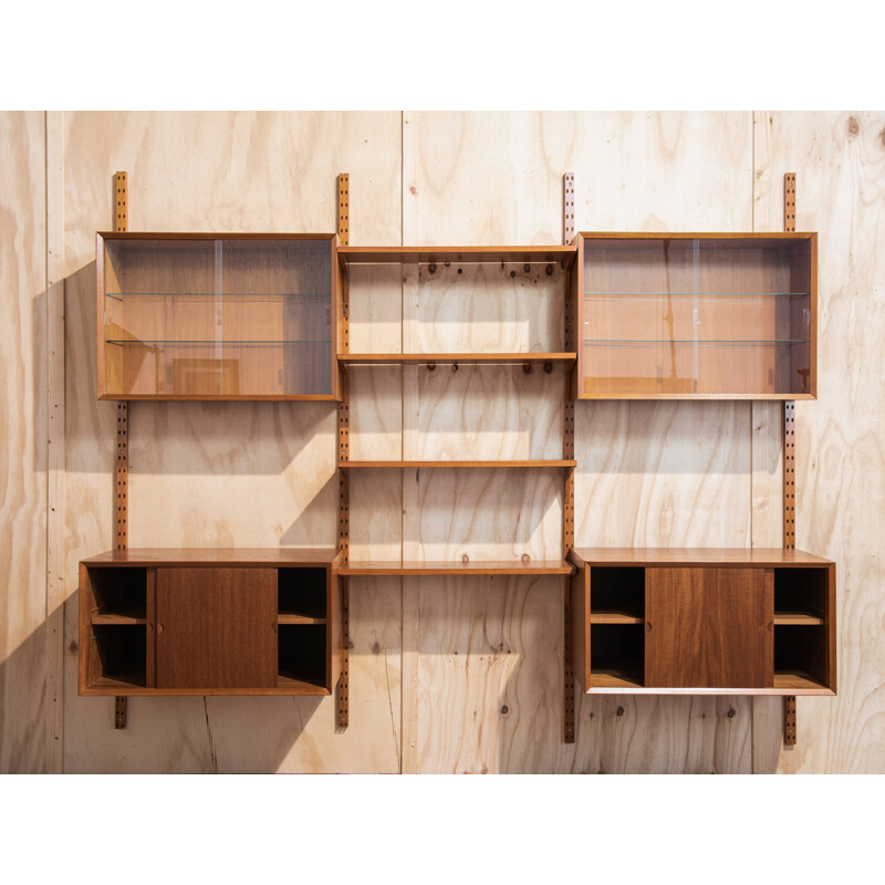 Vintage Cado wall system in teak by Poul Cadovius 1960s 