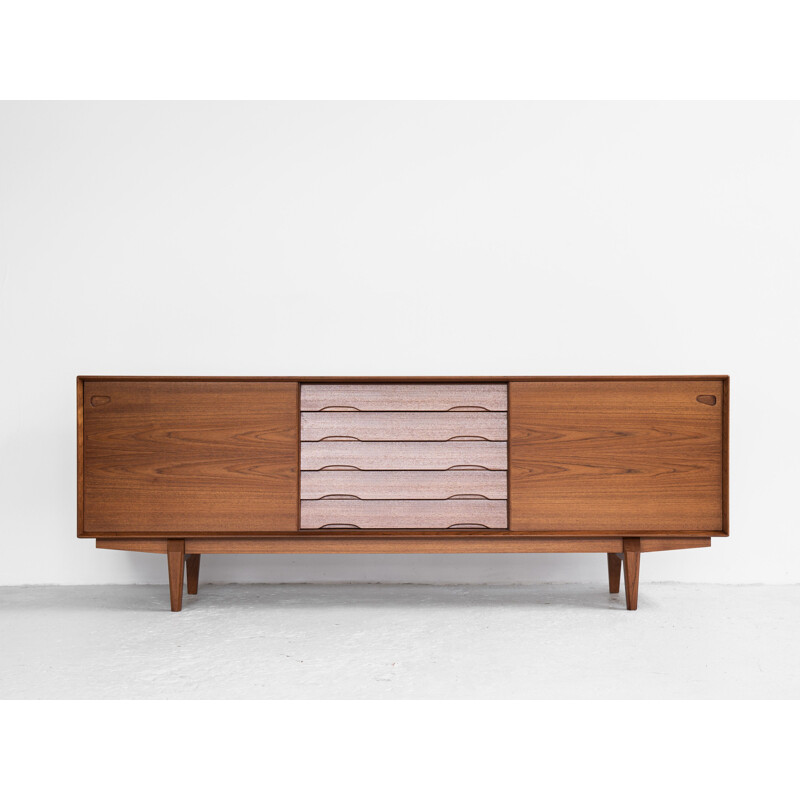 Midcentury sideboard in teak by Rosengren Hansen for Skovby Møbelfabrik Danish 1960