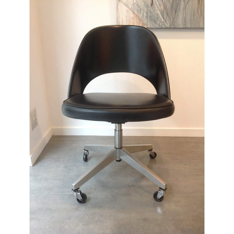 Office chair "Conference" leather, Eero Saarinen - 1960s