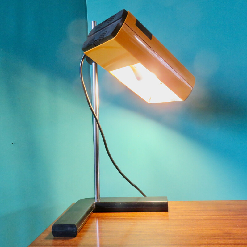 Vintage Manade oranje bureaulamp