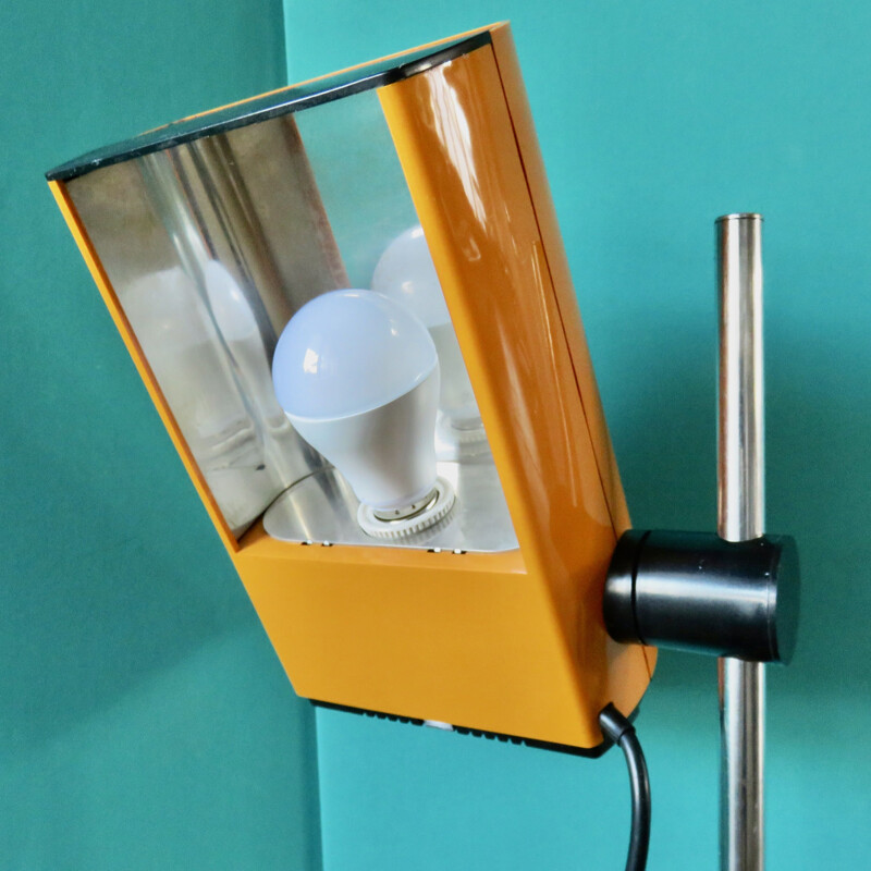 Vintage orange Manade desk lamp 