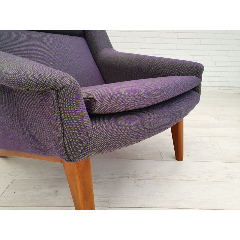 Fauteuil vintage de Folke Ohlsson Kvadrat laine Danois 1960