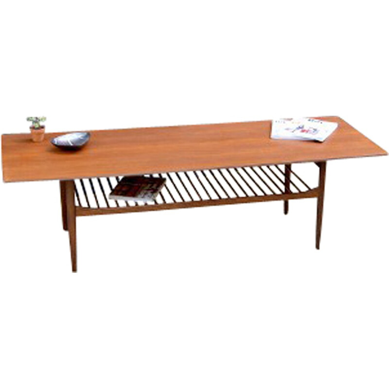 Coffee table in teak and rosewood, Ib KOFOD-LARSEN - 1960s