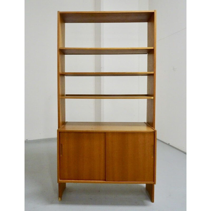 Pair of vintage Scandinavian modernist teak bookcases, Sweden 1960