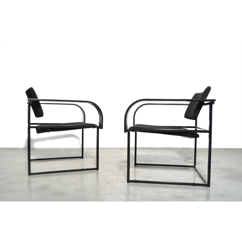 Vintage easy armchairs by Pierre Mazairac & Karel Boonzaaijer for Pastoe Post modern Netherlands 1980s