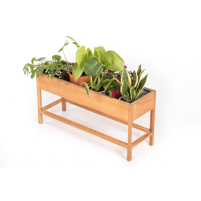 Vintage Danish Aksel Kjersgaard planter in oak