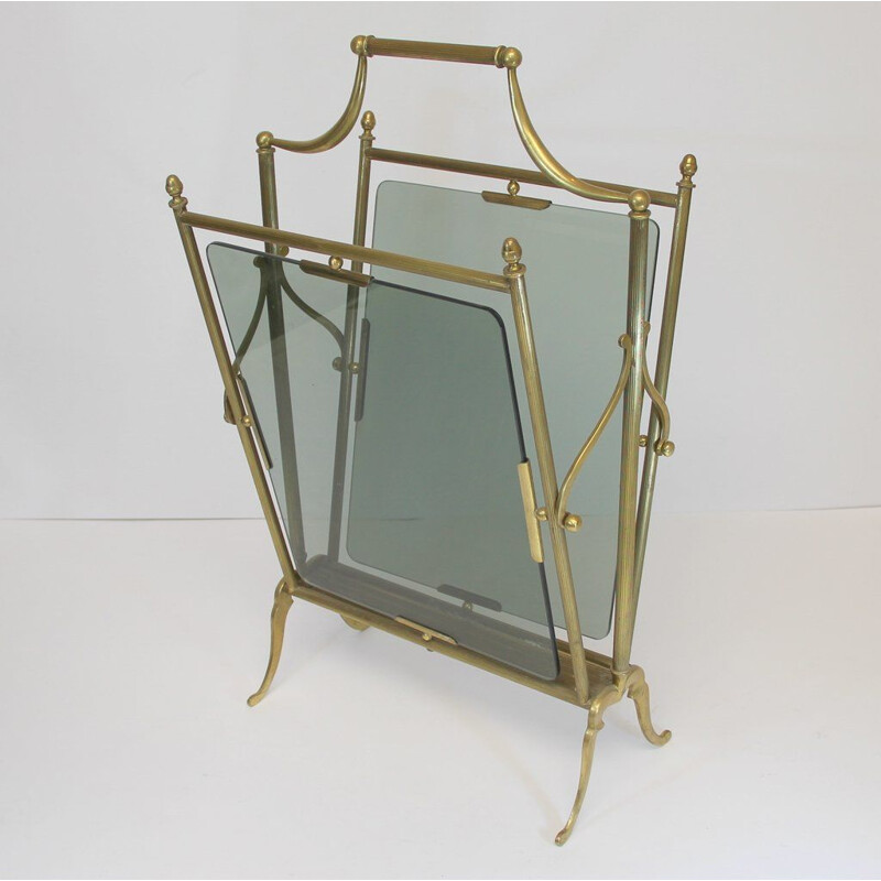 Vintage Magazine Rack from Maison Jansen French, 1940s