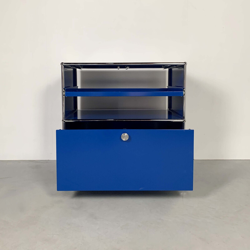Blue Cabinet by Fritz Haller & Paul Schärer for USM Haller, 1980s