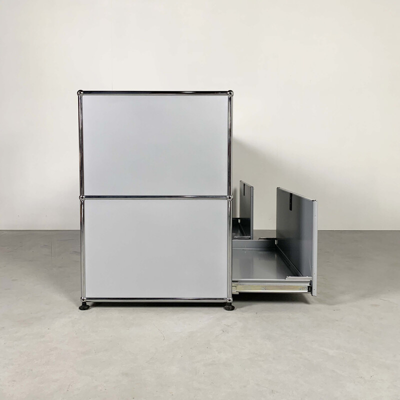 Vintage Grey Sideboard by Fritz Haller & Paul Schärer for USM Haller, 1980s