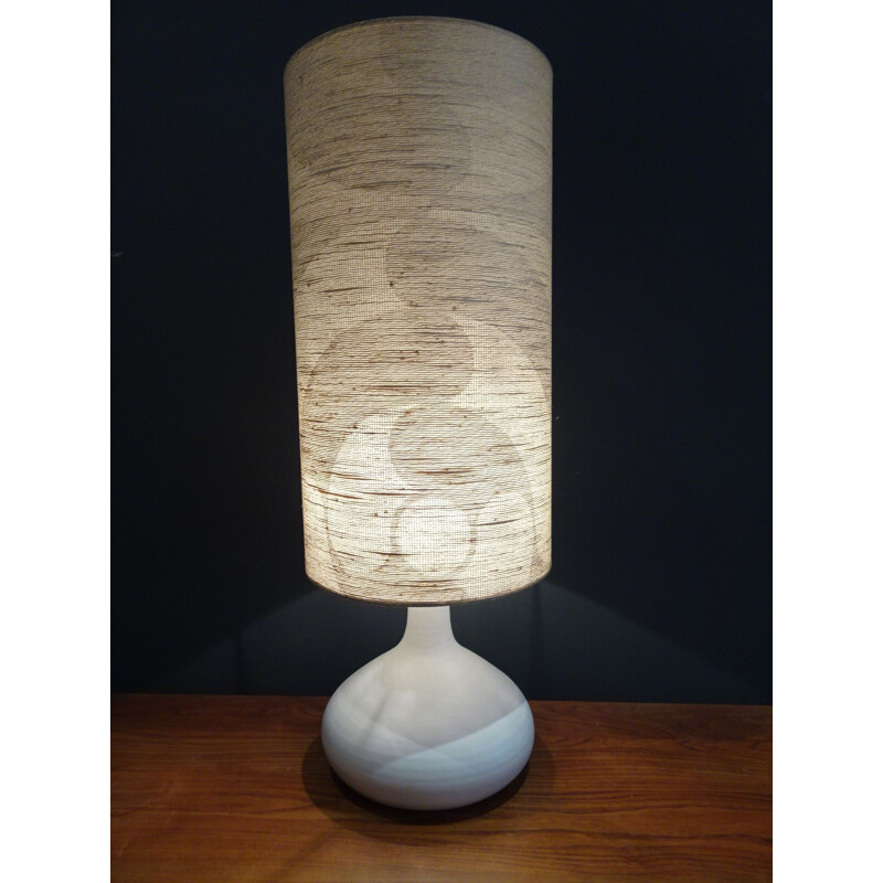 Lamp with high lampshade 92 cm by Jacques Lignier