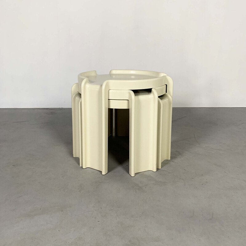 Vintage Nesting Tables by Giotto Stoppino for Kartell, 1970s