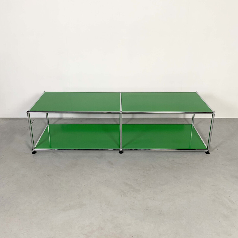 Vintage Green ShelfTable by Fritz Haller & Paul Schärer for USM Haller, 1980s