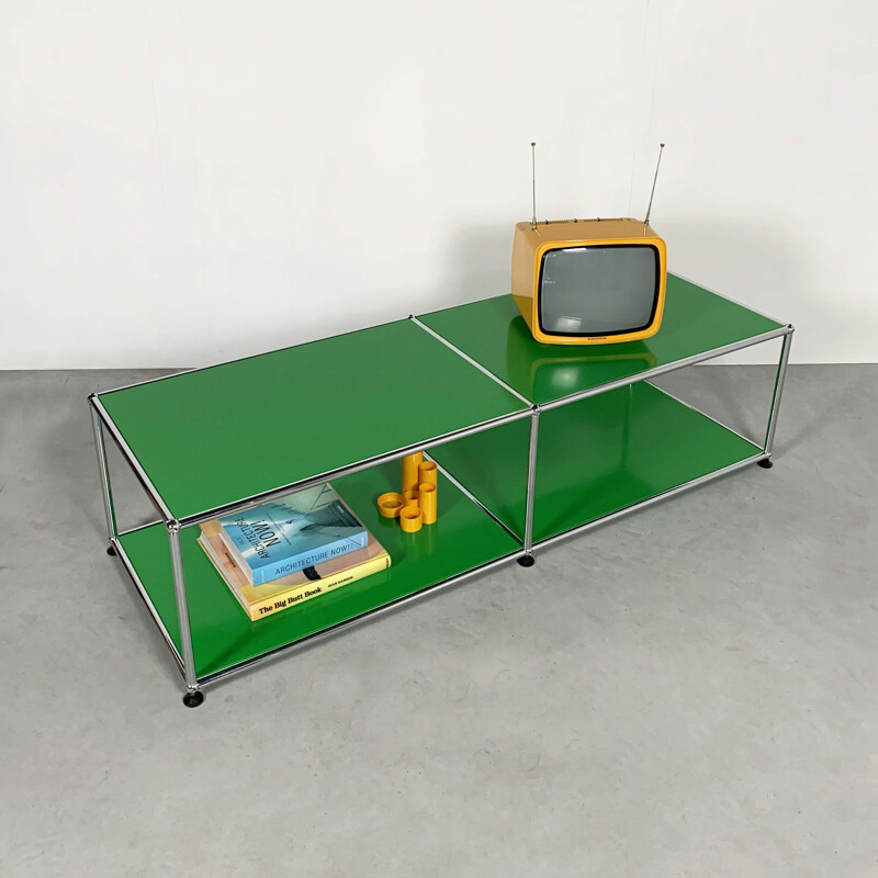 Vintage Green ShelfTable by Fritz Haller & Paul Schärer for USM Haller, 1980s