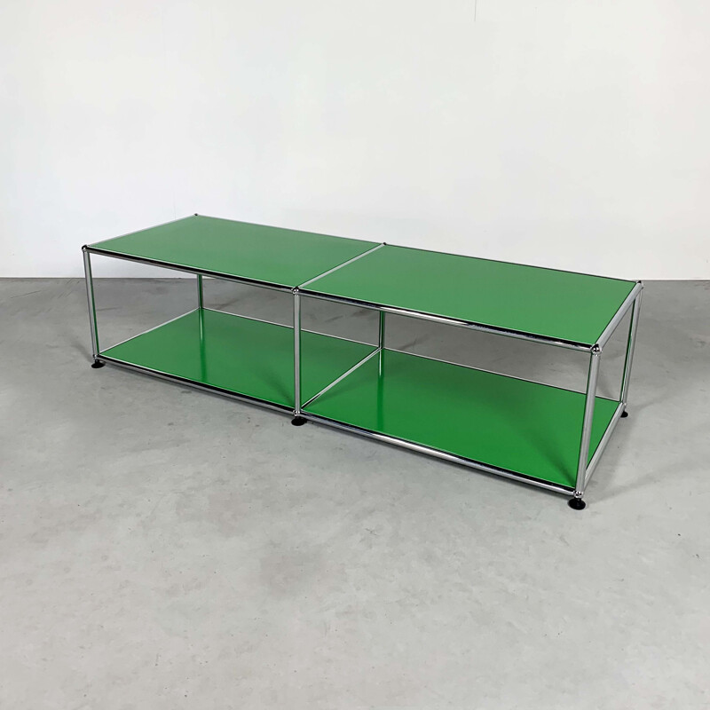 Vintage Green ShelfTable by Fritz Haller & Paul Schärer for USM Haller, 1980s