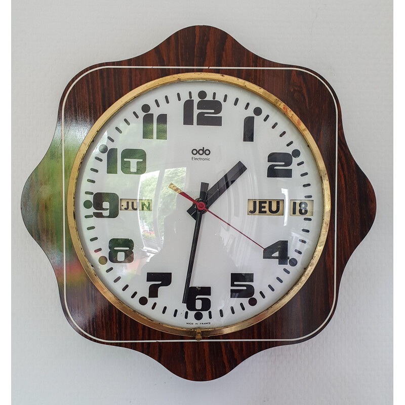Vintage clock ODO Electronic 1970