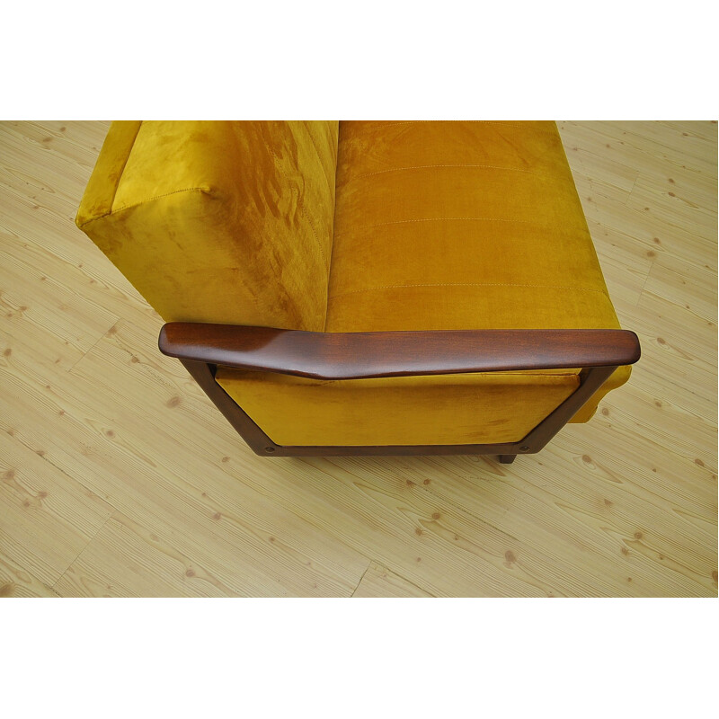 Mid-century velvet sofa daybed, 1960s