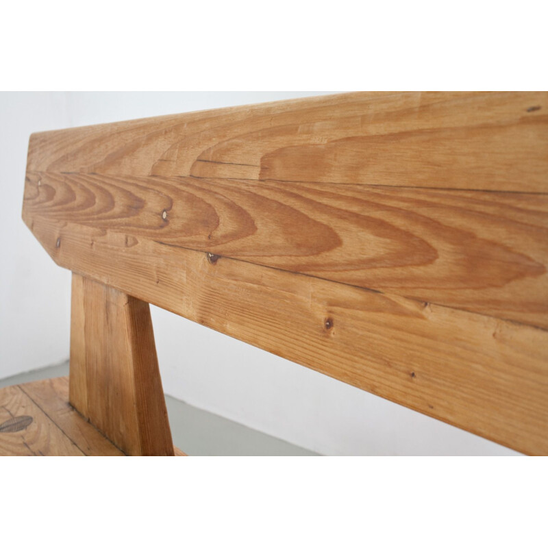 Vintage Jacob Kielland Brandt Bench in Pine for Christiansen, Handcrafted 1960s