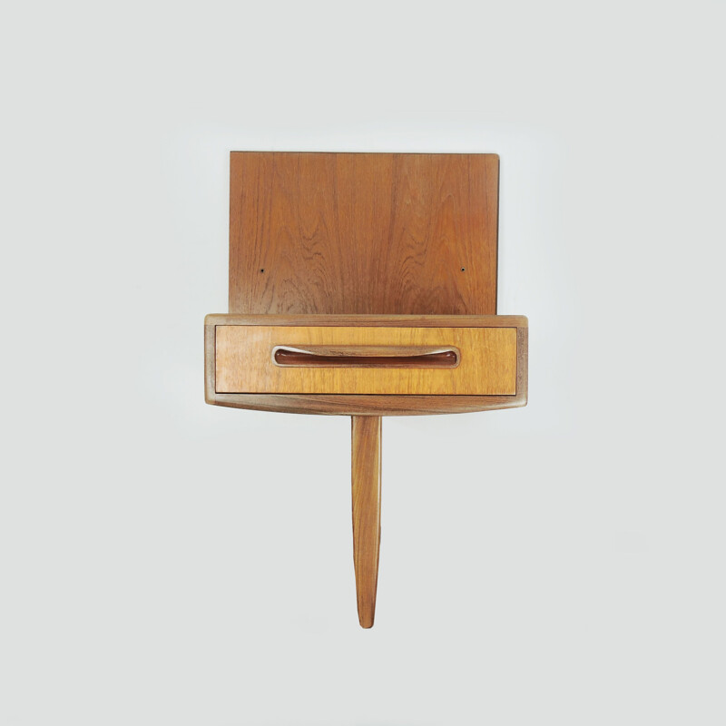 Mid-Century pair of  G-Plan Fresco Teak Floating Bedside Cabinets,1960s