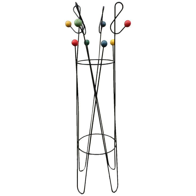 Coat rack "treble clef" Roger FERRAUD - 1950s 