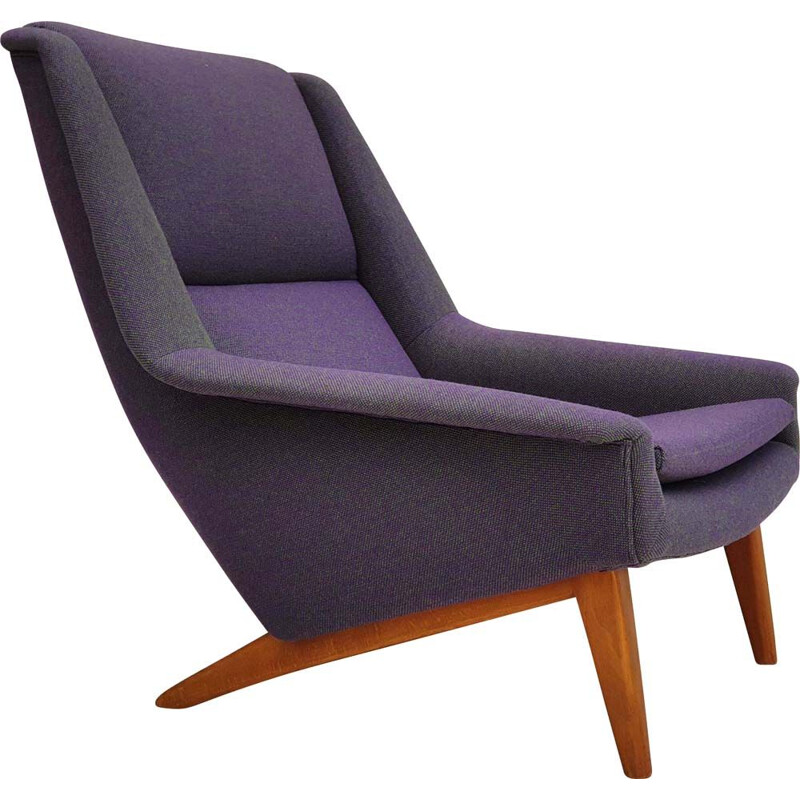 Vintage armchair by Folke Ohlsson Kvadrat wool Danish  1960s