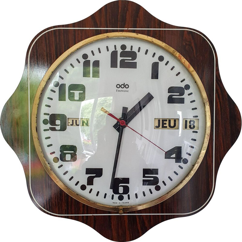 Vintage clock ODO Electronic 1970