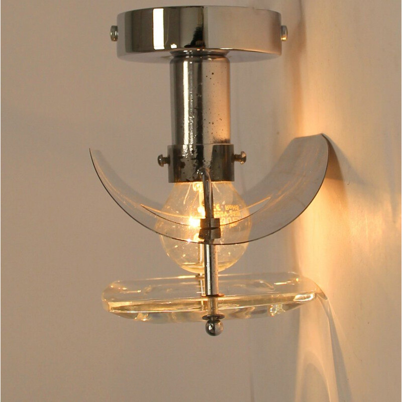 Pair of Sconces Gaetano Sciolari Italian 1970s