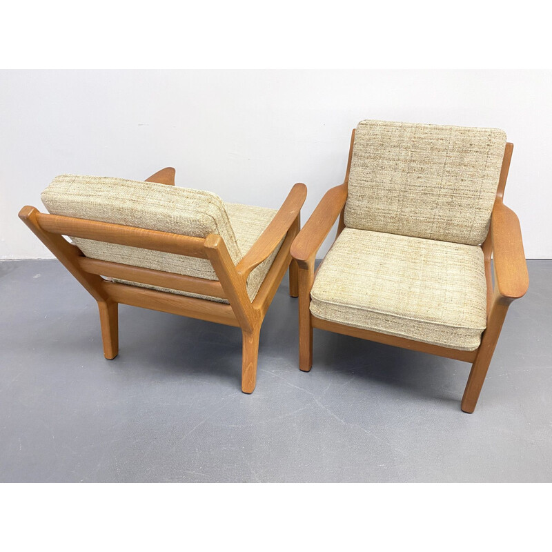 Pair of vintage Armchair by Juul Kristensen for Glostrup Dänemark 1960s