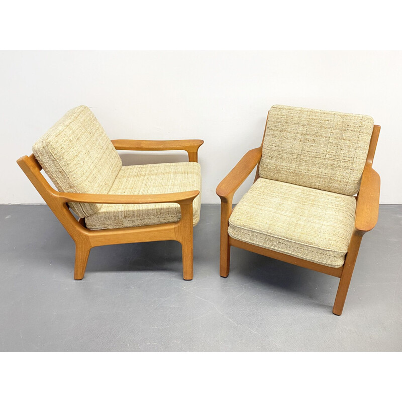 Pair of vintage Armchair by Juul Kristensen for Glostrup Dänemark 1960s