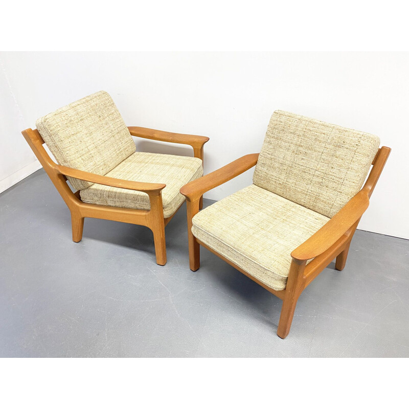 Pair of vintage Armchair by Juul Kristensen for Glostrup Dänemark 1960s