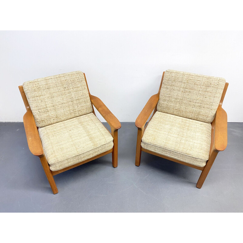 Paire de fauteuils vintage de Juul Kristensen pour Glostrup, Dänemark 1960