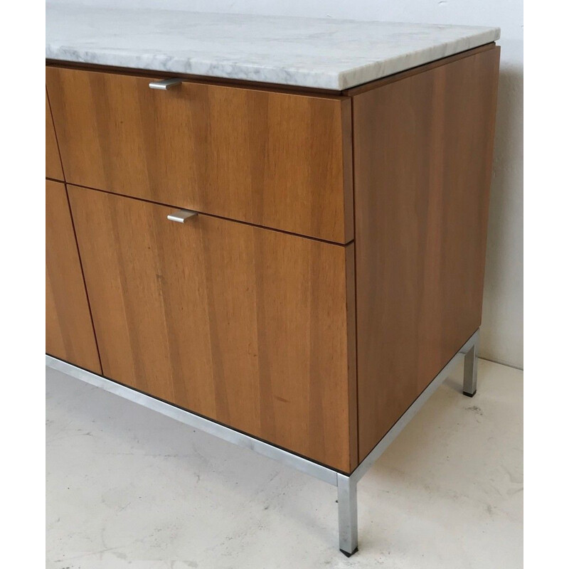 Vintage Florence Knoll sideboard with marble top