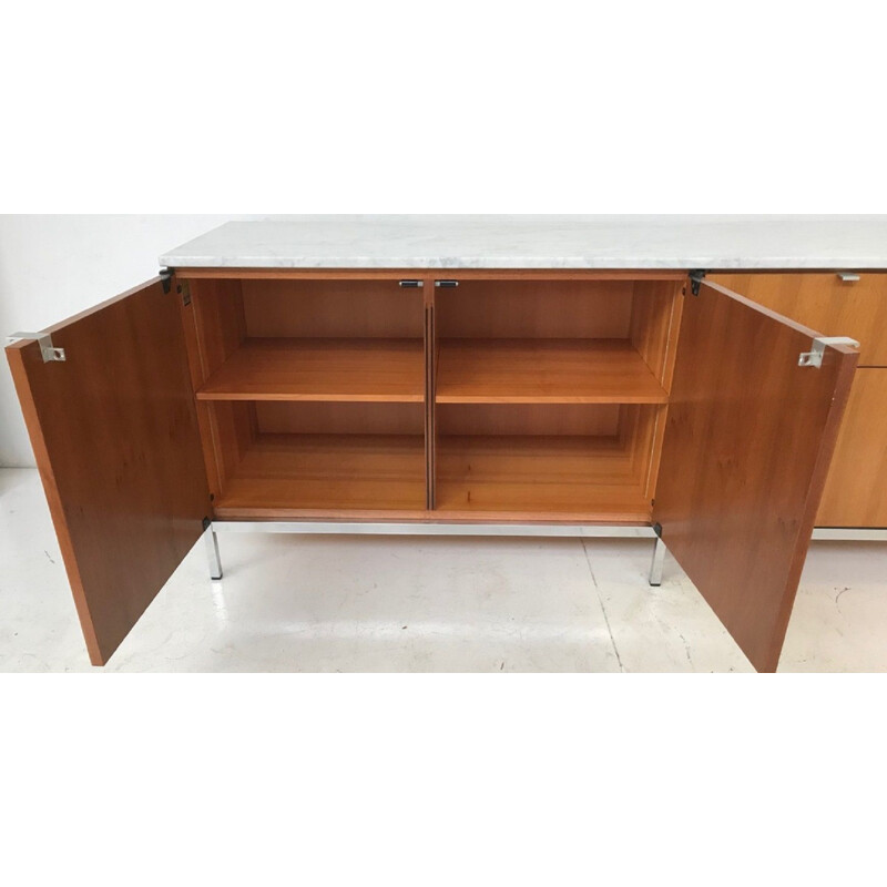 Vintage Florence Knoll sideboard with marble top