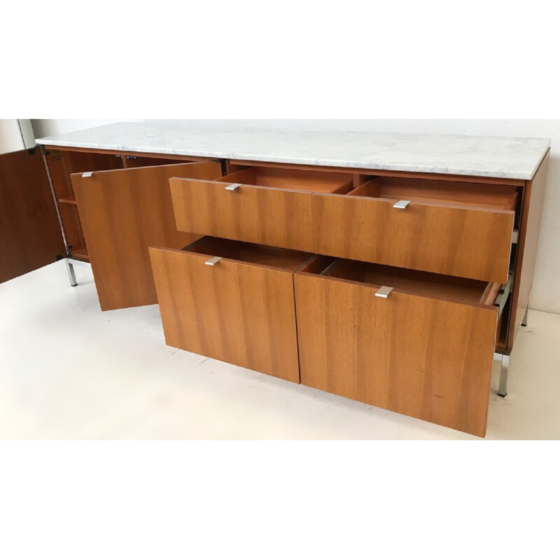 Vintage Florence Knoll sideboard with marble top