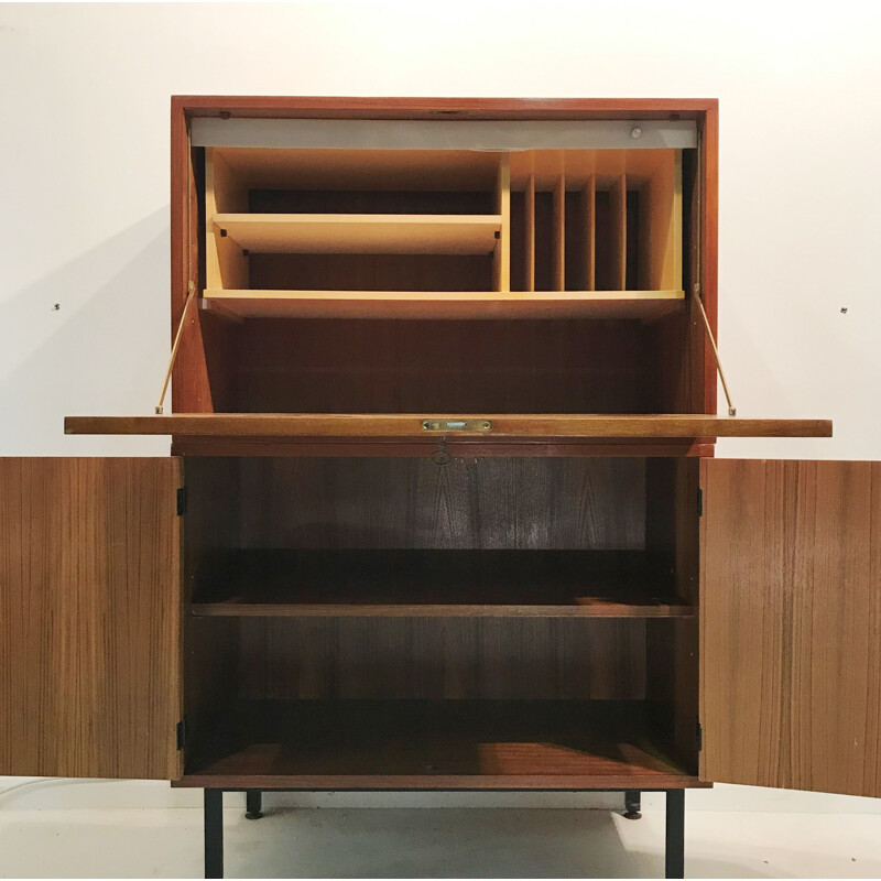 Vintage Scandinavian teak buffet-secretary