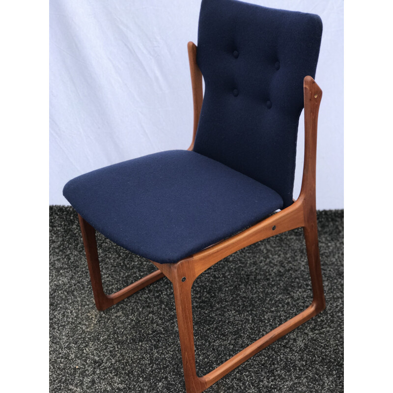 Set of 6 vintage Dining Chairs Danish Teak from Vamdrup Stolefabrik, 1960s