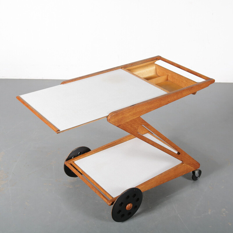 Vintage PE03 Trolley by Cees Braakman for Pastoe, Netherlands 1950