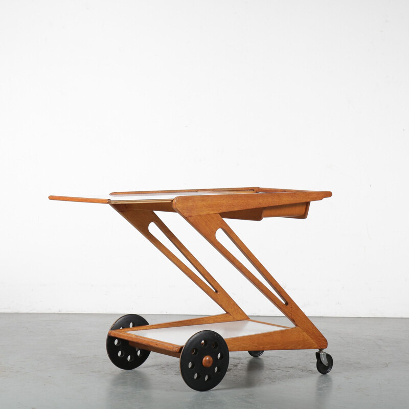 Vintage PE03 Trolley by Cees Braakman for Pastoe, Netherlands 1950