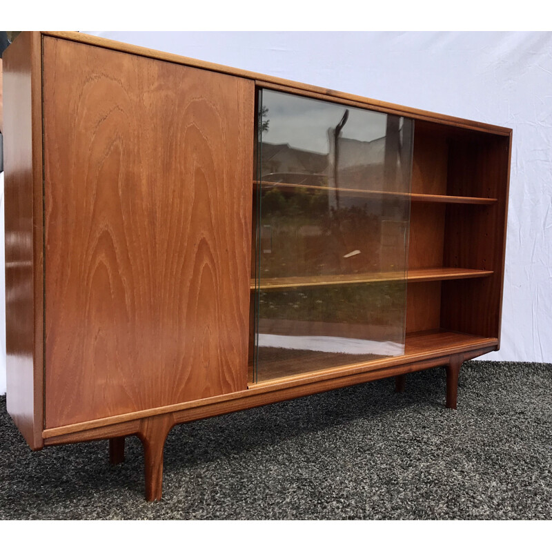 Mid Century Vintage Mcintosh Teak Display Cabinet 1960s