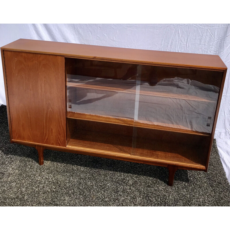 Mid Century Vintage Mcintosh Teak Display Cabinet 1960s