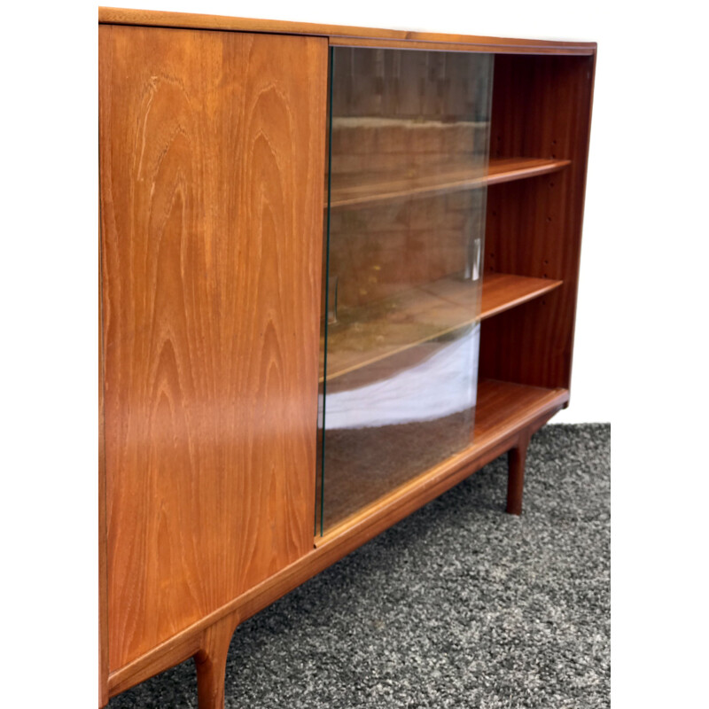 Mid Century Vintage Mcintosh Teak Display Cabinet 1960s