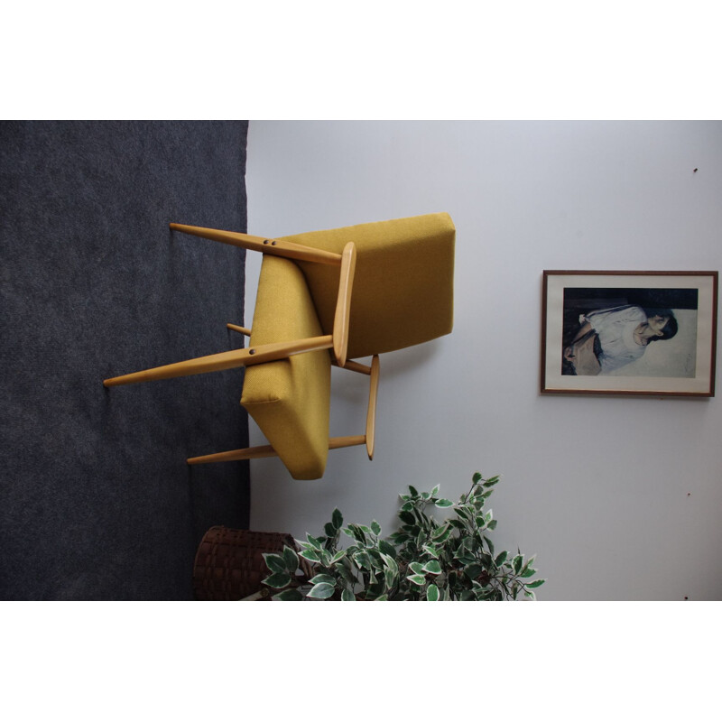 Mid Century yellow Armchair, 1960