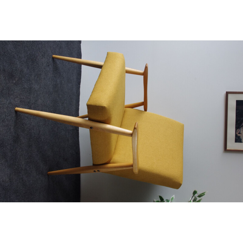 Mid Century yellow Armchair, 1960