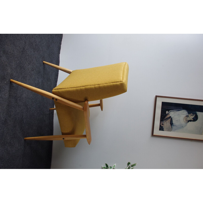 Fauteuil vintage jaune 1960