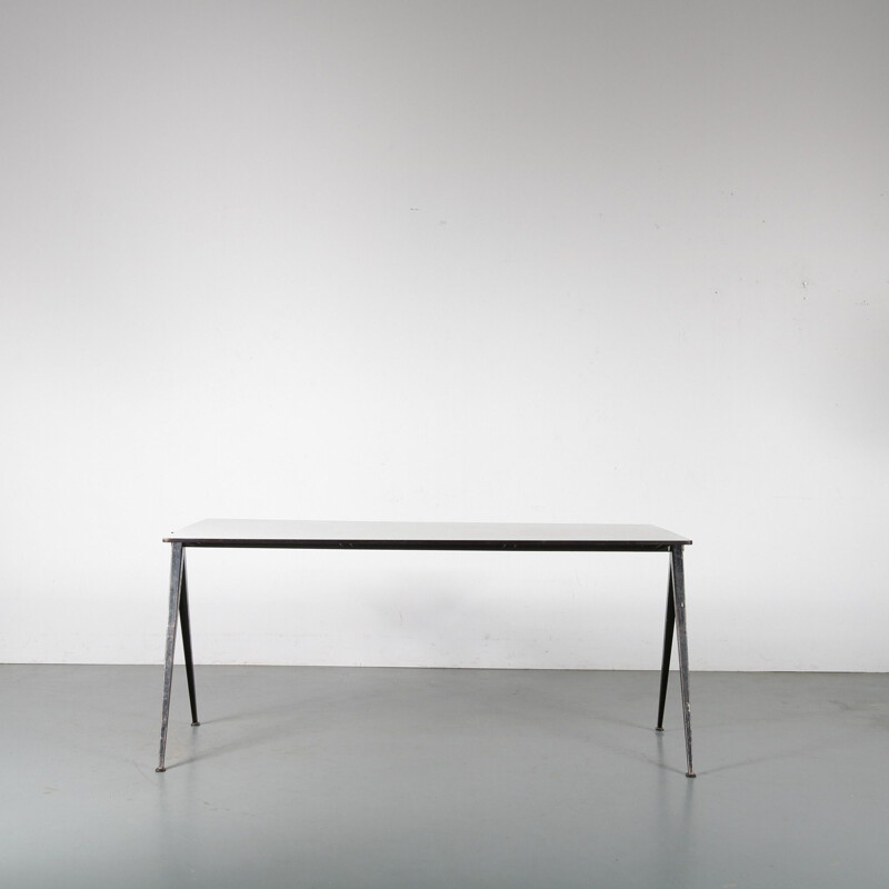 Vintage Wim Rietveld "Pyramid" Table for Ahrend de Cirkel Netherlands 1950